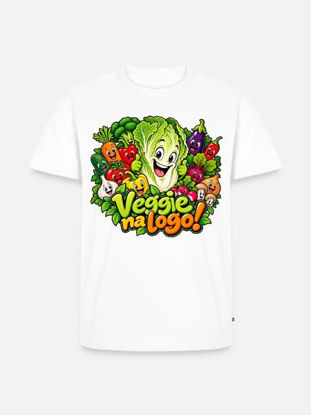 Lustiger Chinakohl - Männer Premium Bio T-Shirt - Weiß