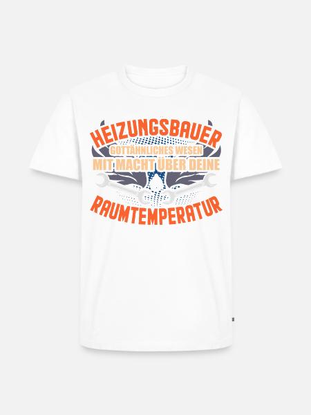 Heizungsbauer Geschenk - Männer Premium Bio T-Shirt - Weiß
