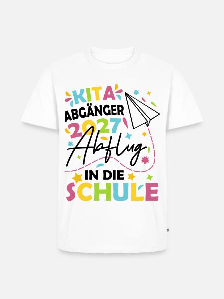Kita Abgänger 2027 - Männer Premium Bio T-Shirt - Weiß