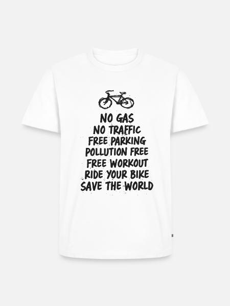 Safe the world - Männer Premium Bio T-Shirt - Weiß