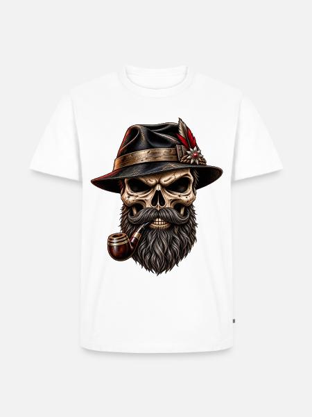 Blackforest - Outlaw - Männer Premium Bio T-Shirt - Weiß