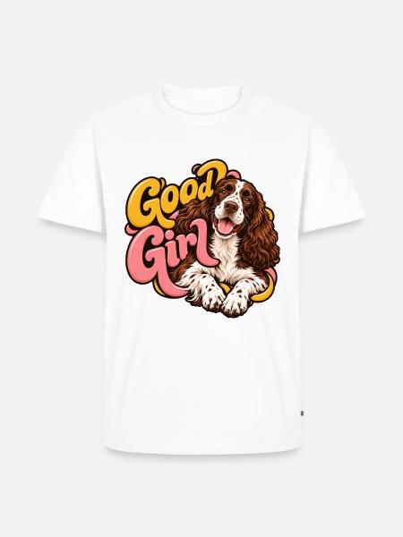 Englischer Springer-Spaniel - Männer Premium Bio T-Shirt - Weiß