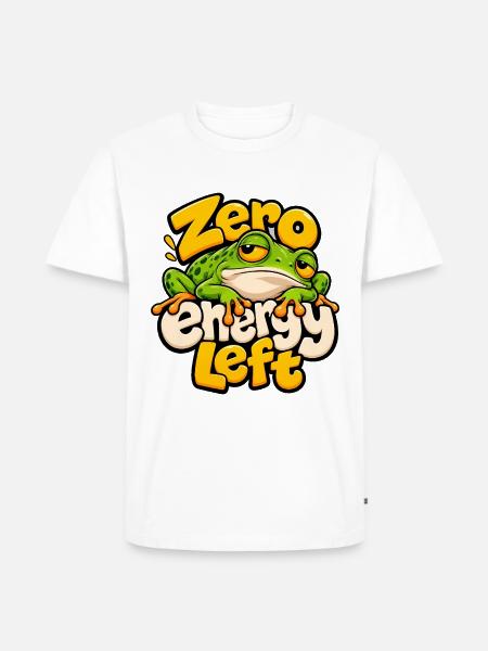 Frosch - Männer Premium Bio T-Shirt - Weiß