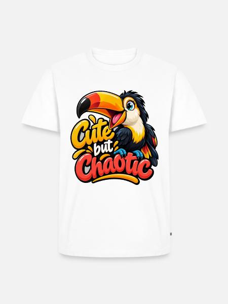 TUKAN - Männer Premium Bio T-Shirt - Weiß