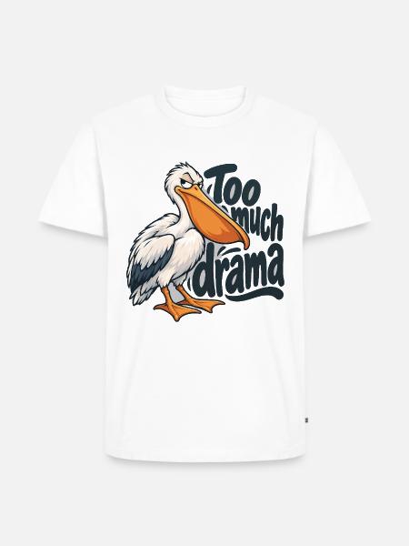 Pelikan - Männer Premium Bio T-Shirt - Weiß