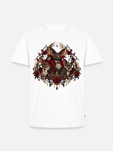 Vampirfledermäuse Halloween Gruppenkostüm - Männer Premium Bio T-Shirt - Weiß