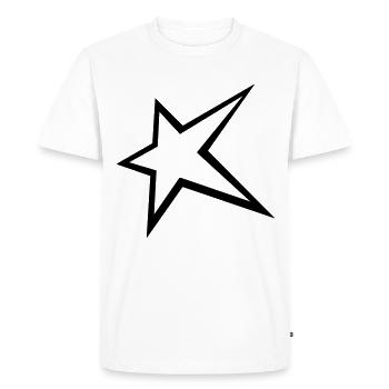Star - T-shirt Premium bio Homme - blanc - Devant - Nico (187cm)
