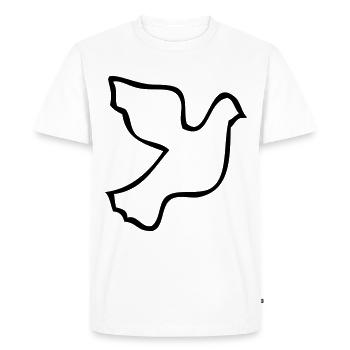 Colombe de la paix - T-shirt Premium bio Homme - blanc - Devant - Nico (187cm)