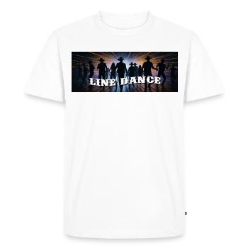 Danse en ligne danse de groupe - T-shirt Premium bio Homme - blanc - Devant - Nico (187cm)