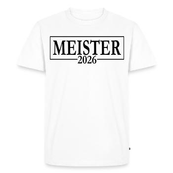Champion 2026 Championship - Men's Premium Organic T-Shirt - white - Front - Nico (187cm)