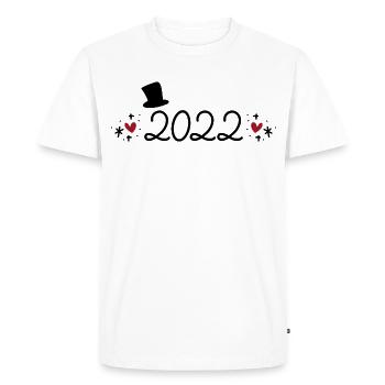 2022 - T-shirt Premium bio Homme - blanc - Devant - Nico (187cm)