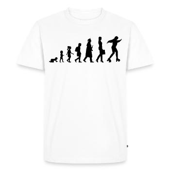 Development of roller skating - Men's Premium Organic T-Shirt - white - Front - Nico (187cm)