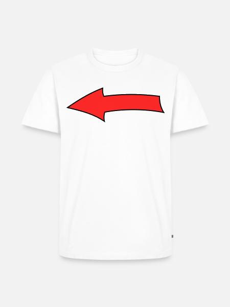 Pfeilbogen - Männer Premium Bio T-Shirt - Weiß