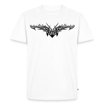 Filigrane tribal, Tatouage. - T-shirt Premium bio Homme - blanc - Devant - Nico (187cm)