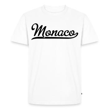 Monaco - T-shirt Premium bio Homme - blanc - Devant - Nico (187cm)