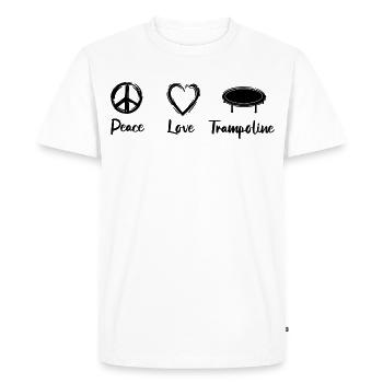Motivation pour le trampoline - T-shirt Premium bio Homme - blanc - Devant - Nico (187cm)