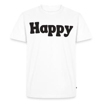 Content - T-shirt Premium bio Homme - blanc - Devant - Nico (187cm)