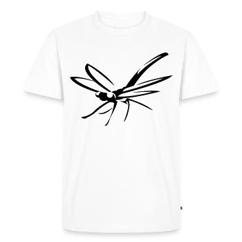Libellules libellules - T-shirt Premium bio Homme - blanc - Devant - Nico (187cm)