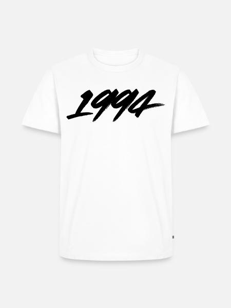 1994 Graffiti-Pinsel - Männer Premium Bio T-Shirt - Weiß