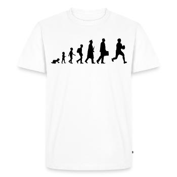 Développement du joueur de rugby - T-shirt Premium bio Homme - blanc - Devant - Nico (187cm)
