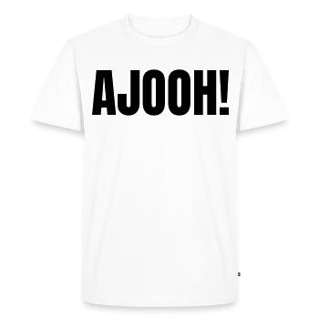 Ajooh - Men's Premium Organic T-Shirt - white - Front - Nico (187cm)