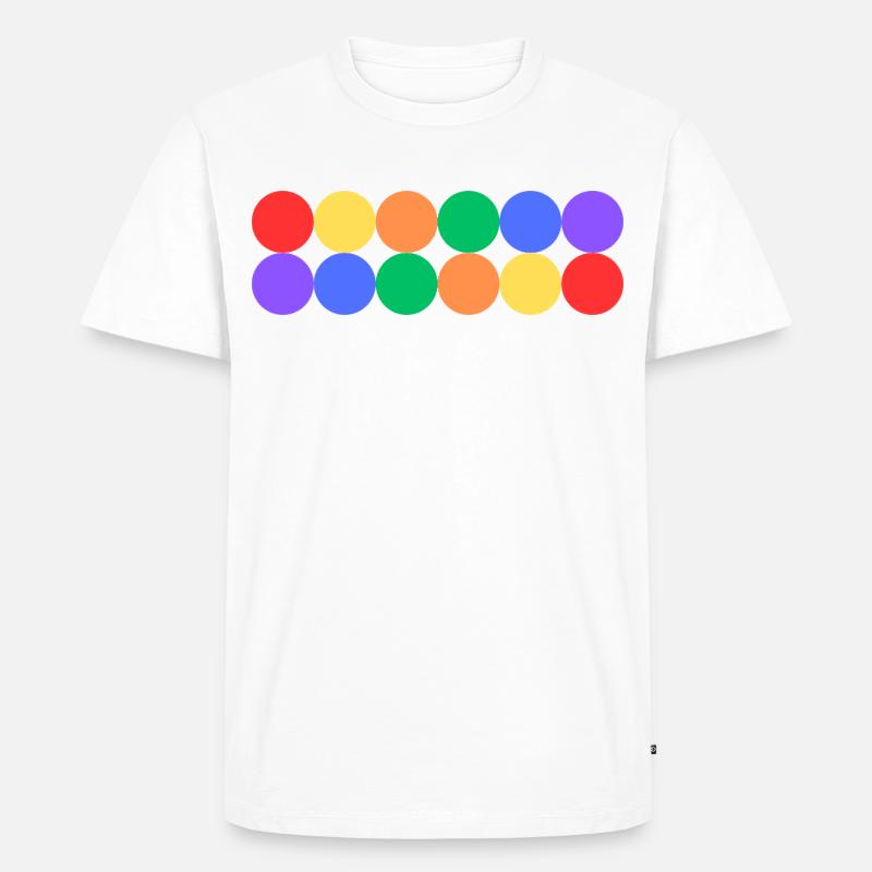 Rainbow Pride - Männer Premium Bio T-Shirt - Weiß