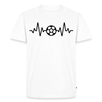 Football - T-shirt Premium bio Homme - blanc - Devant - Nico (187cm)