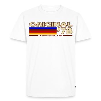 Original 78 Rétro Arcenciel - T-shirt Premium bio Homme - blanc - Devant - Nico (187cm)