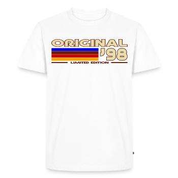 Original 98 Arc en Ciel Retro - T-shirt Premium bio Homme - blanc - Devant - Nico (187cm)