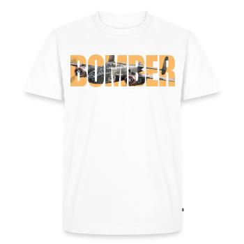 Bomber B-25 Mitchell - Men's Premium Organic T-Shirt - white - Front - Nico (187cm)