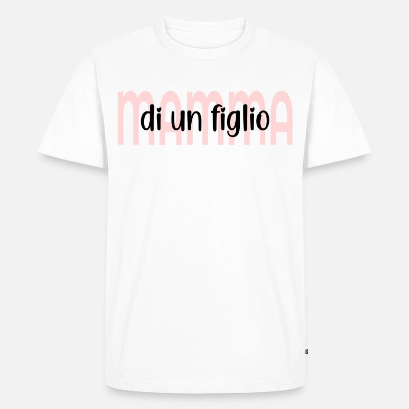 Mutter eines Kindes - Männer Premium Bio T-Shirt - Weiß
