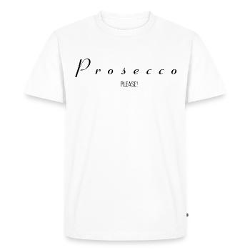 Prosecco Please ! - T-shirt Premium bio Homme - blanc - Devant - Nico (187cm)