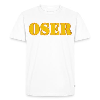 OSER - T-shirt Premium bio Homme - blanc - Devant - Nico (187cm)