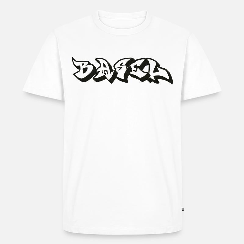 Basel - Männer Premium Bio T-Shirt - Weiß