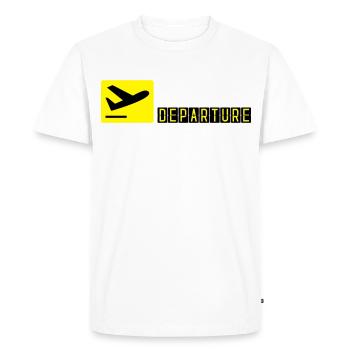 Airplane taking off - Men's Premium Organic T-Shirt - white - Front - Nico (187cm)