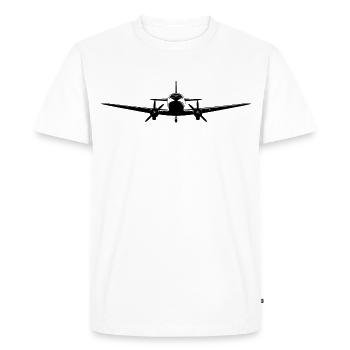 Drawing Jet Aircraft - Men's Premium Organic T-Shirt - white - Front - Nico (187cm)