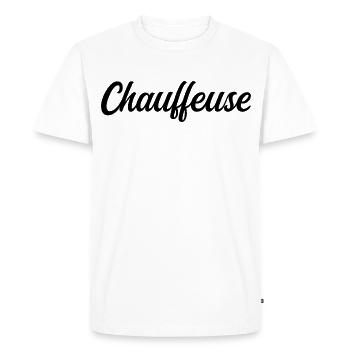 Chauffeuse Routière Professionnelle Conductrice Pr - T-shirt Premium bio Homme - blanc - Devant - Nico (187cm)