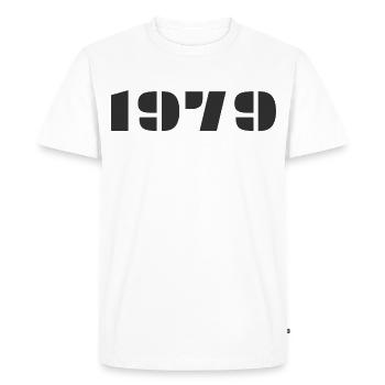 1979 - Men's Premium Organic T-Shirt - white - Front - Nico (187cm)