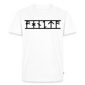 Agneta - T-shirt Premium bio Homme - blanc - Devant - Nico (187cm)