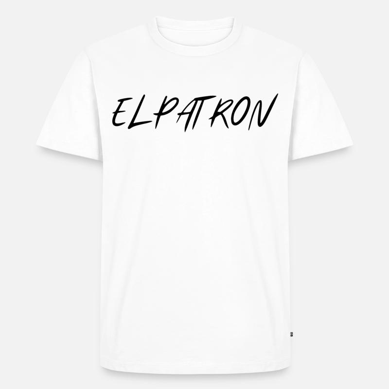 El Patron – Der Chef Look - Männer Premium Bio T-Shirt - Weiß