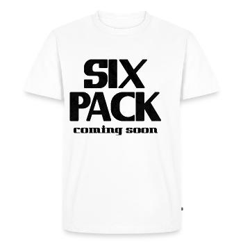 Six Pack à venir 18 - T-shirt Premium bio Homme - blanc - Devant - Nico (187cm)