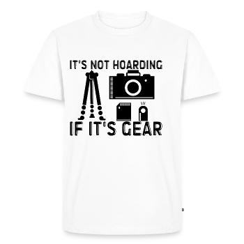 Ce n’est pas de l’accumulation si c’est de l’équipement - T-shirt Premium bio Homme - blanc - Devant - Nico (187cm)