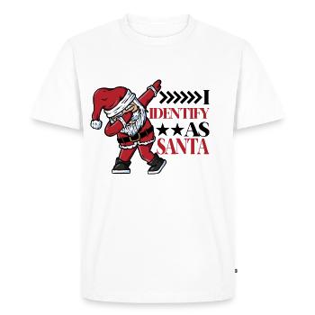 I Identify As Santa 5 - Men's Premium Organic T-Shirt - white - Front - Nico (187cm)