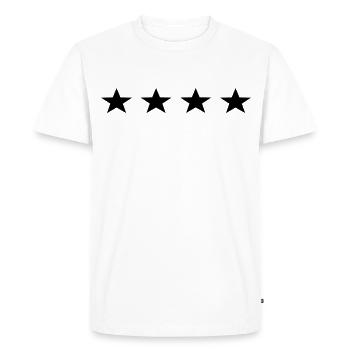 stars - Men's Premium Organic T-Shirt - white - Front - Nico (187cm)