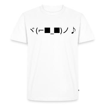 Lunettes de soleil dansantes ヾ(⌐■_■)ノ♪ - T-shirt Premium bio Homme - blanc - Devant - Nico (187cm)