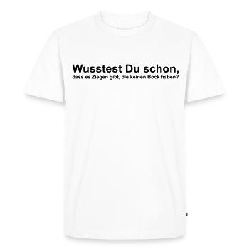 Have the goats can not be bothered - Men's Premium Organic T-Shirt - white - Front - Nico (187cm)