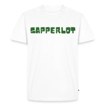 Sapperlot - Vocabulary - Forgotten Words - Men's Premium Organic T-Shirt - white - Front - Nico (187cm)
