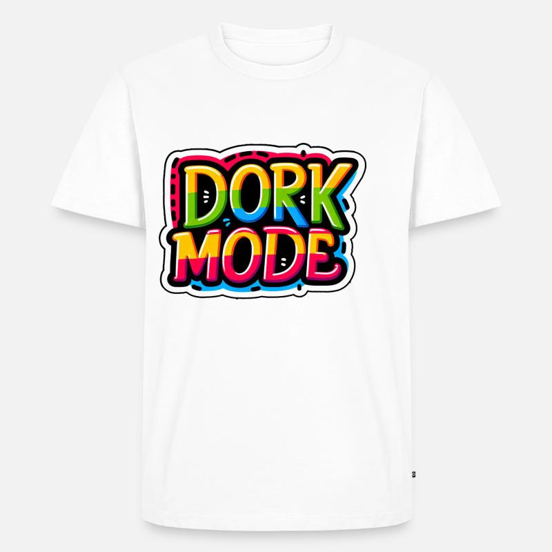 Dork Mode 5 - Männer Premium Bio T-Shirt - Weiß