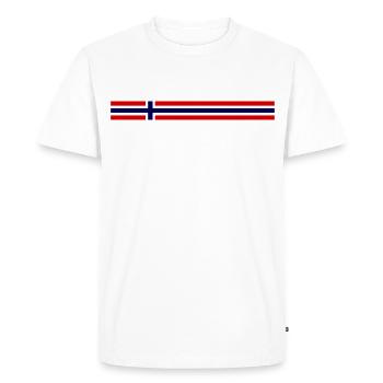 Norvège Sports - T-shirt Premium bio Homme - blanc - Devant - Nico (187cm)
