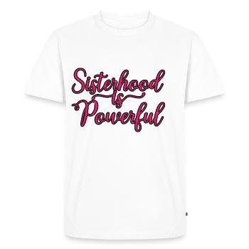 Sisterhood Is Powerful 33 - Men's Premium Organic T-Shirt - white - Front - Nico (187cm)